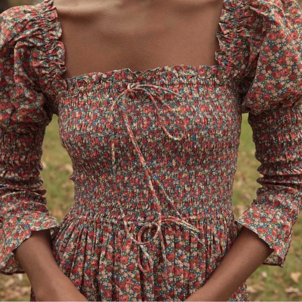 Doen Bijou Dress in Roseraie Floral - Picture 4 of 10